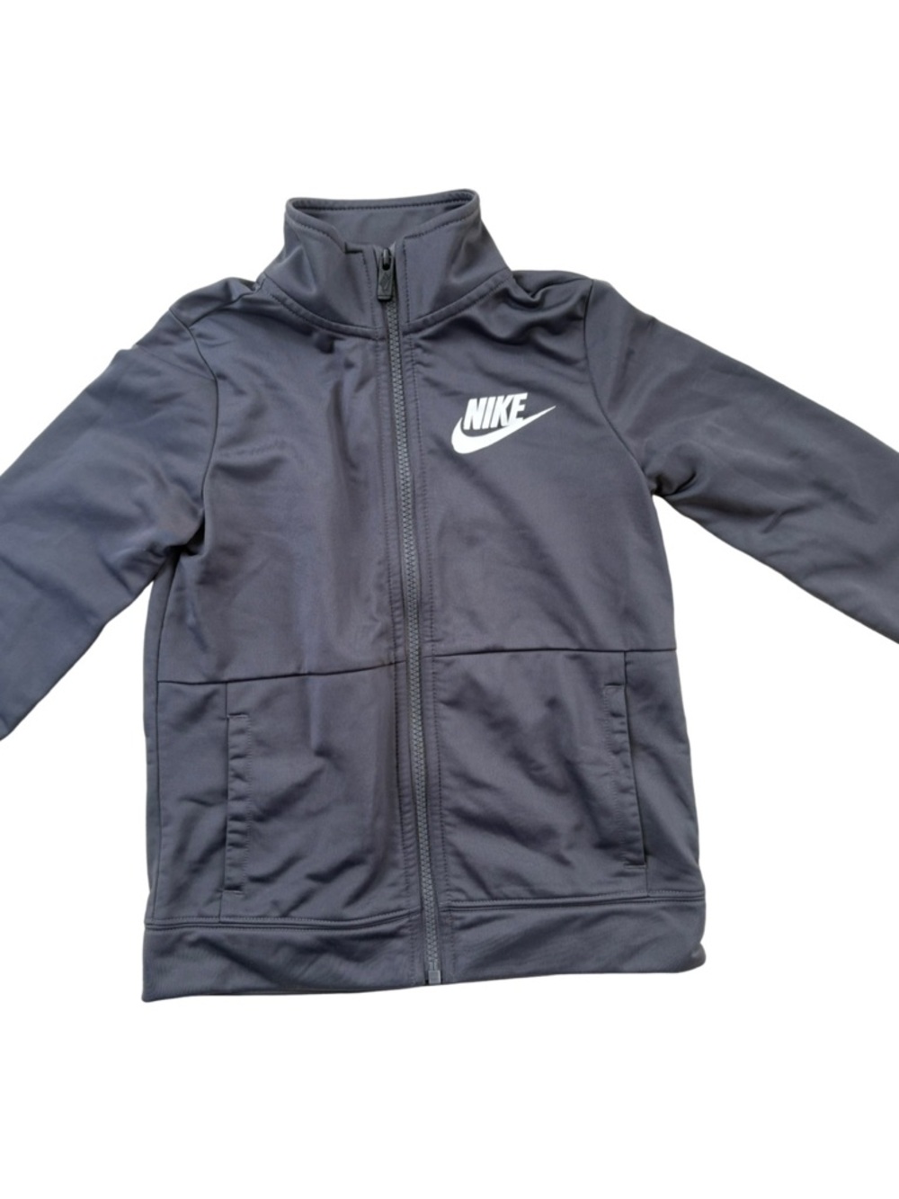 Nike Boys Zip Up Jacket Gray Athletic Track Jacket Size 6-7 - Picture 3 of 6
